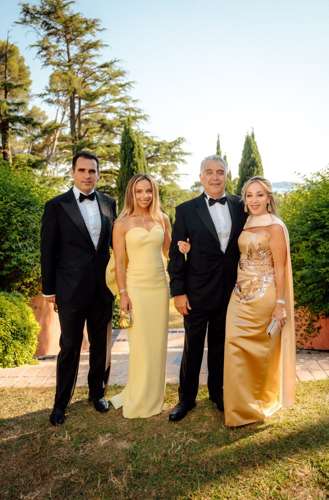 domaine rocabella group photo black tie wedding