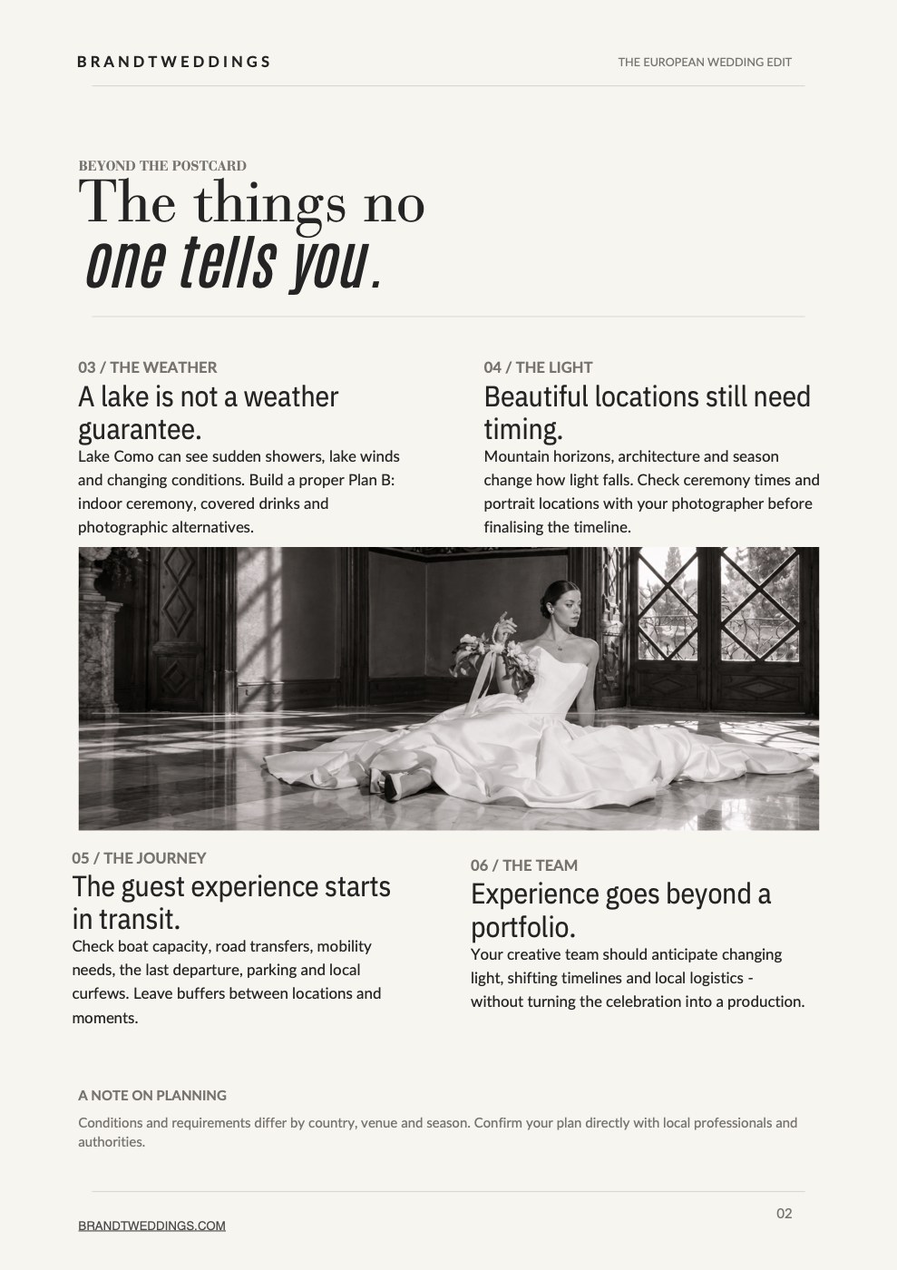 Inside page of the guide with four of the six things to know